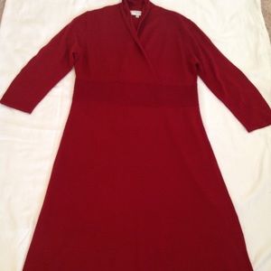 Kasper red sweater dress size L